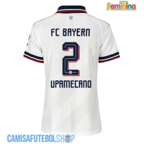 Camisa de time de futebol Bayern Munich Dayot Upamecano #2 Replicas 2º Equipamento Feminina 2026-27 Manga Curta